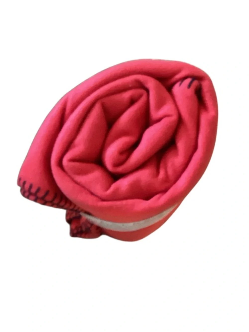 Ralph Lauren Red Fleece Throw with Flag Patch 50x70 NWT